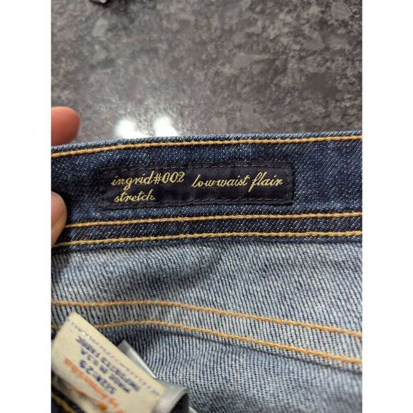 Citizens of Humanity Low Rise Flair Jeans women's size 29 dark wash Ingrid 002‎ - Picture 7 of 10